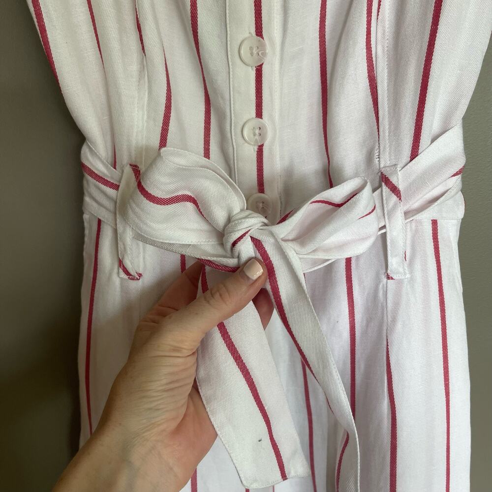 Rails Harper Jumpsuit Size Xs White Red Reef Stri… - image 8